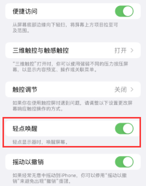 工布江达苹果授权维修站分享iPhone轻点无法唤醒怎么办