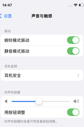 工布江达苹果锁屏维修分享iPhone锁屏时声音忽大忽小调整方法