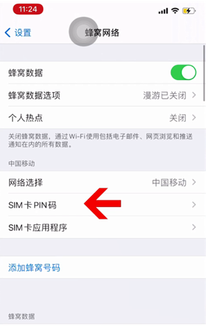 工布江达苹果14维修网分享如何给iPhone14的SIM卡设置密码 